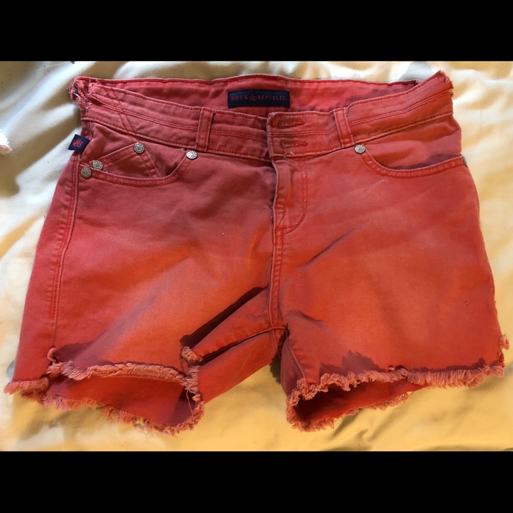 Rock and Republic cut off denim shorts Bonnaroo